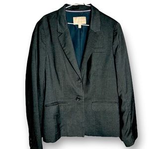 BANANA Republic Women’s Charcoal Grey Blazer Size 14